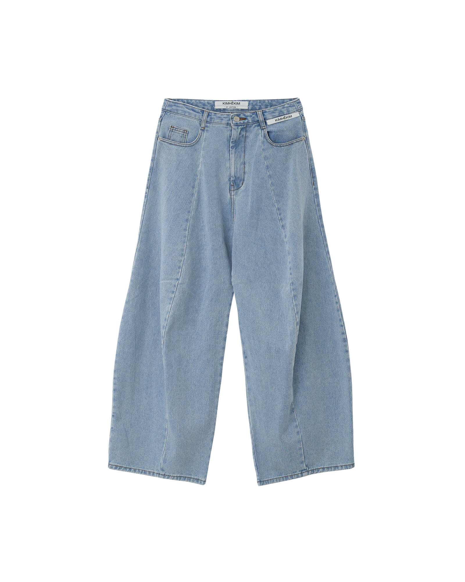 Kimhe Kim - Balloon Denim Pants (Sky Blue) product image 1 | TRAB K-Fashion Australia