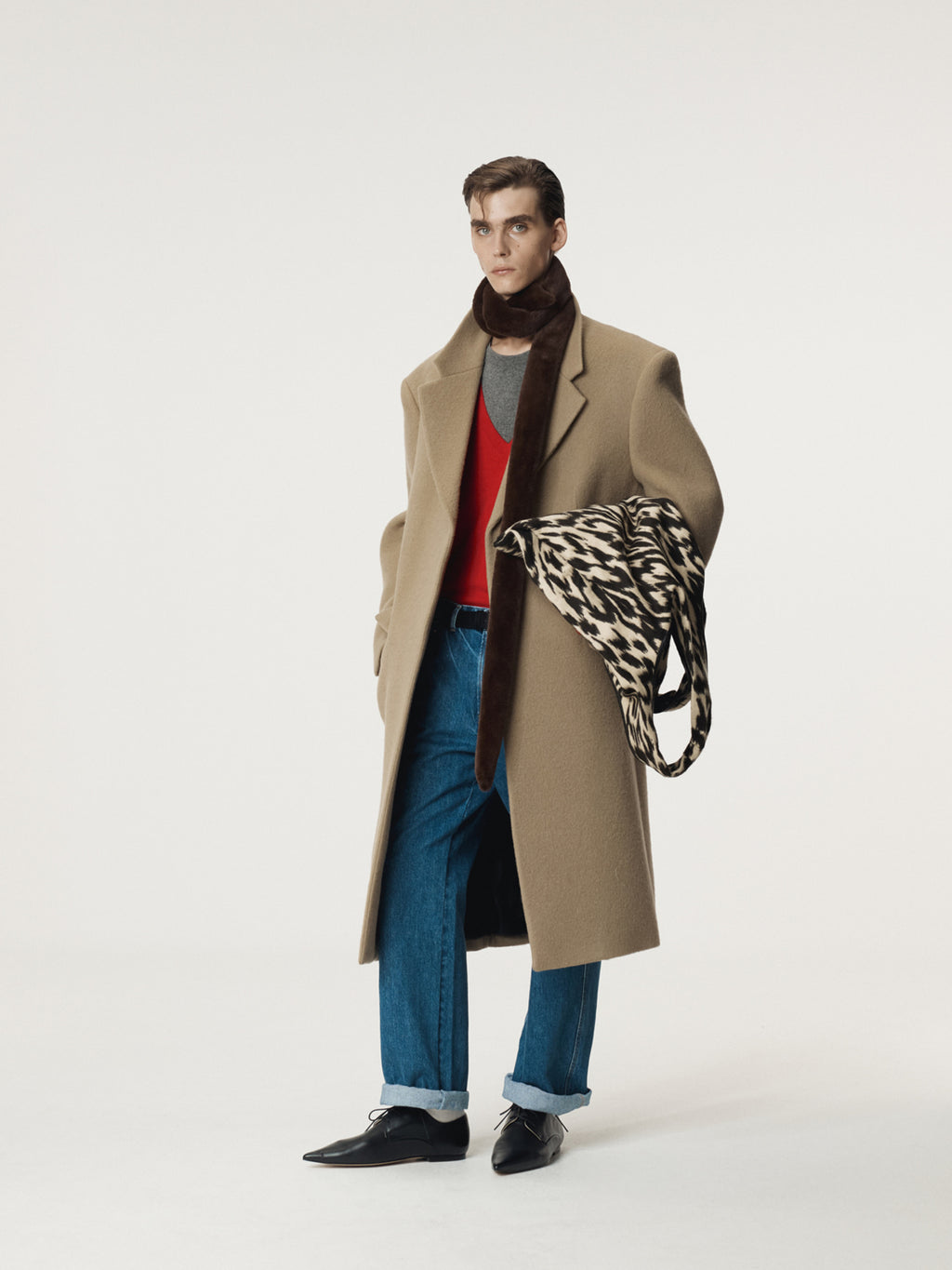 Recto - Hairy Wool Single Coat (Light Khaki) product image 4 | TRAB K-Fashion Australia