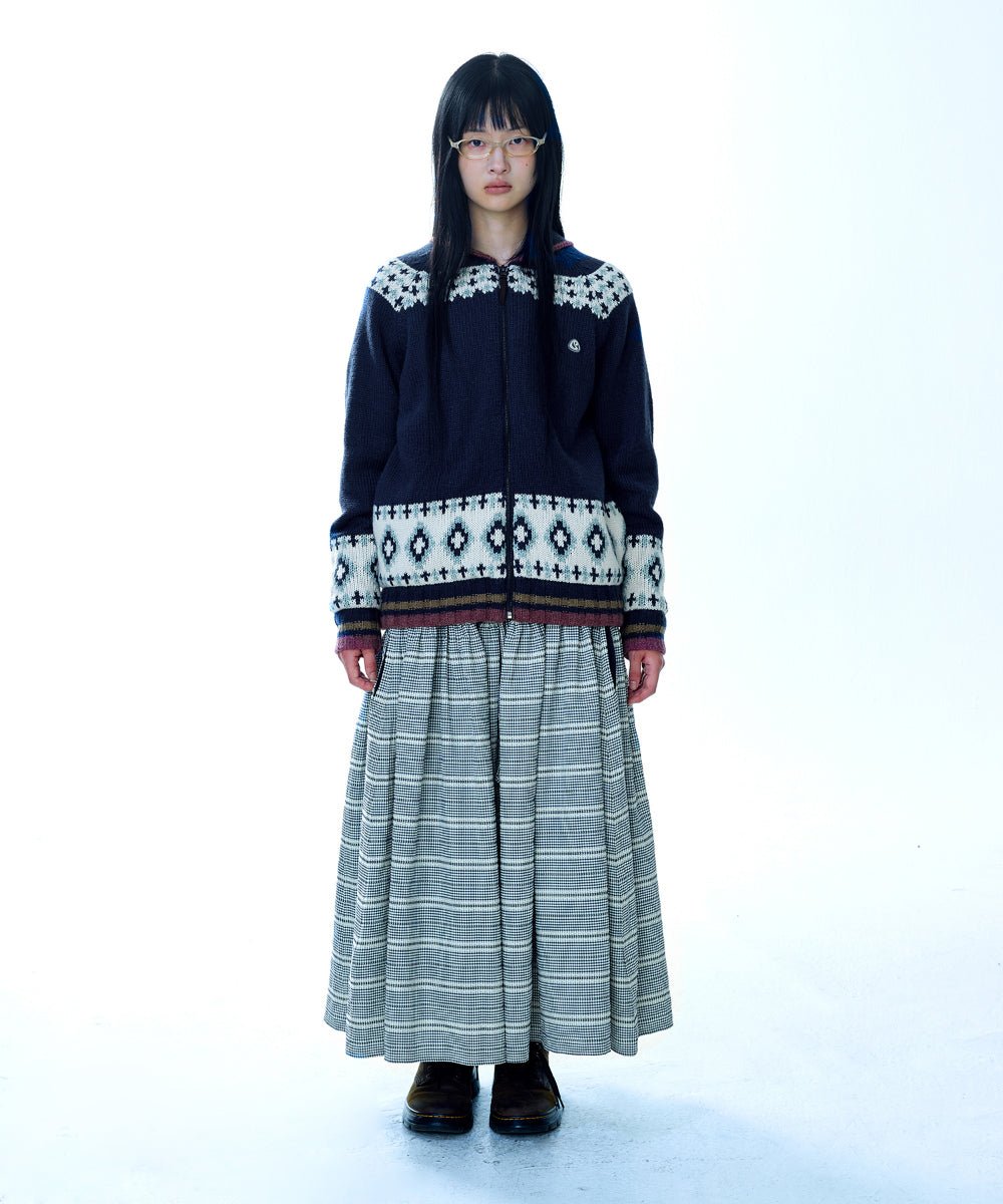 Coyseio - Mossy Cowichan Knit Jacket (Navy) product image 10 | TRAB K-Fashion Australia
