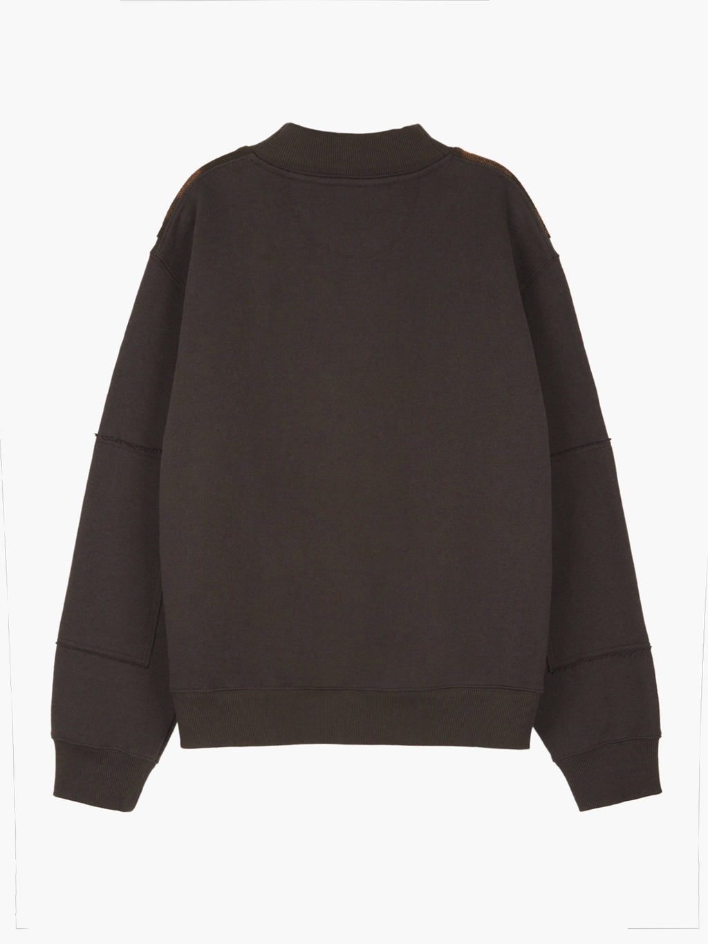 Jiyong Kim - Sun-Bleached Panel Sweatshirts (Burgundy) product image 7 | TRAB K-Fashion Australia