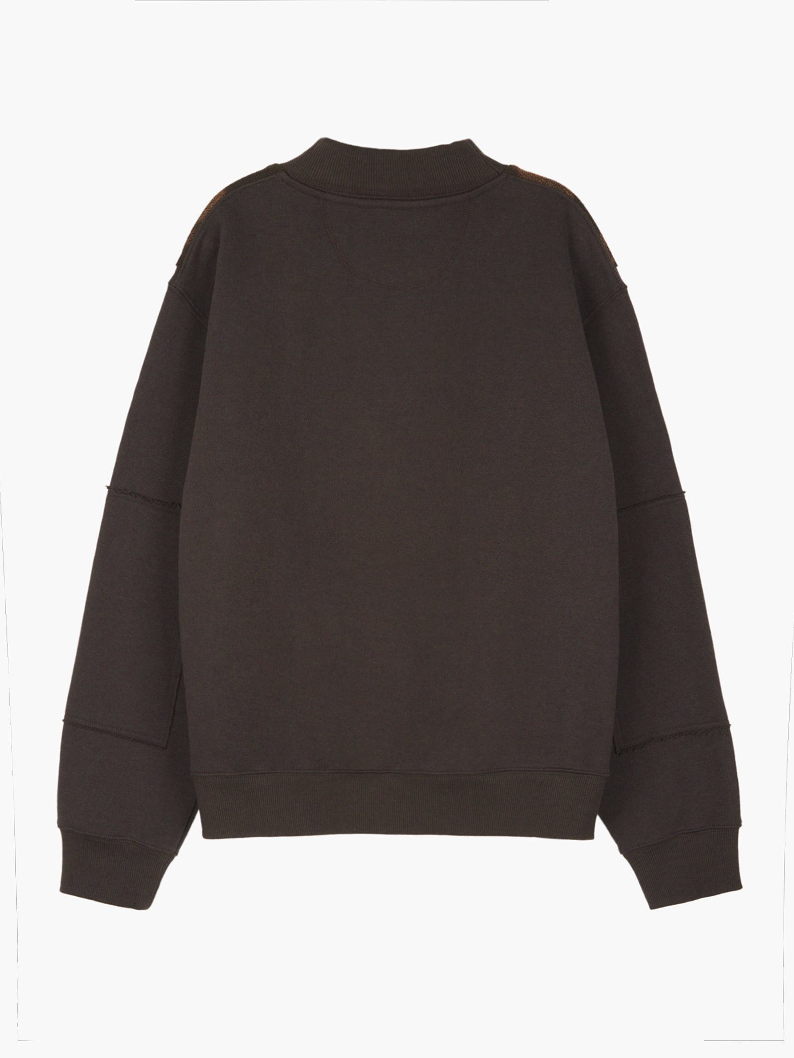 Jiyong Kim - Sun-Bleached Panel Sweatshirts (Burgundy) product image 7 | TRAB K-Fashion Australia