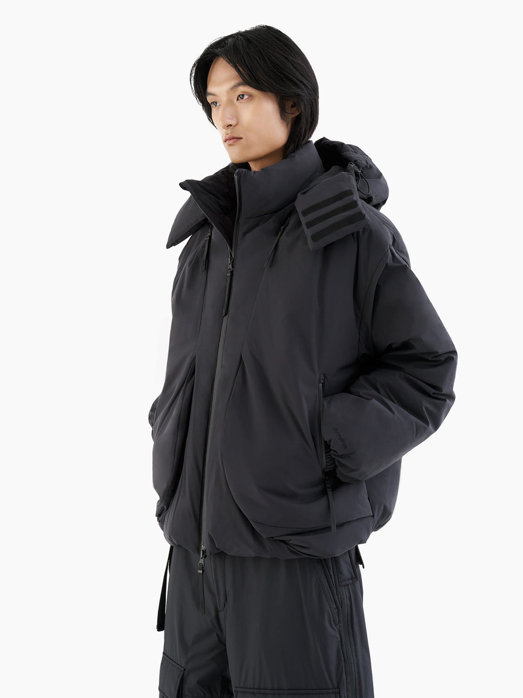 Jiyong Kim - Twisted Down Jacket (Black) product image 5 | TRAB K-Fashion Australia