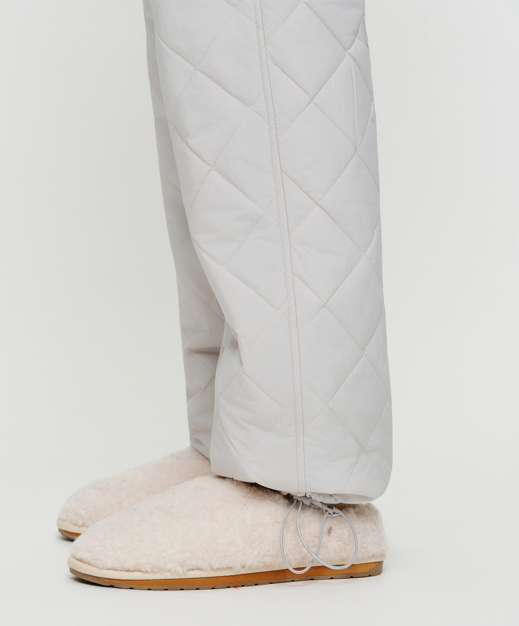 Marithe & Francois Girbaud - Woven Quilted Pants (Light Gray) product image 2 | TRAB K-Fashion Australia
