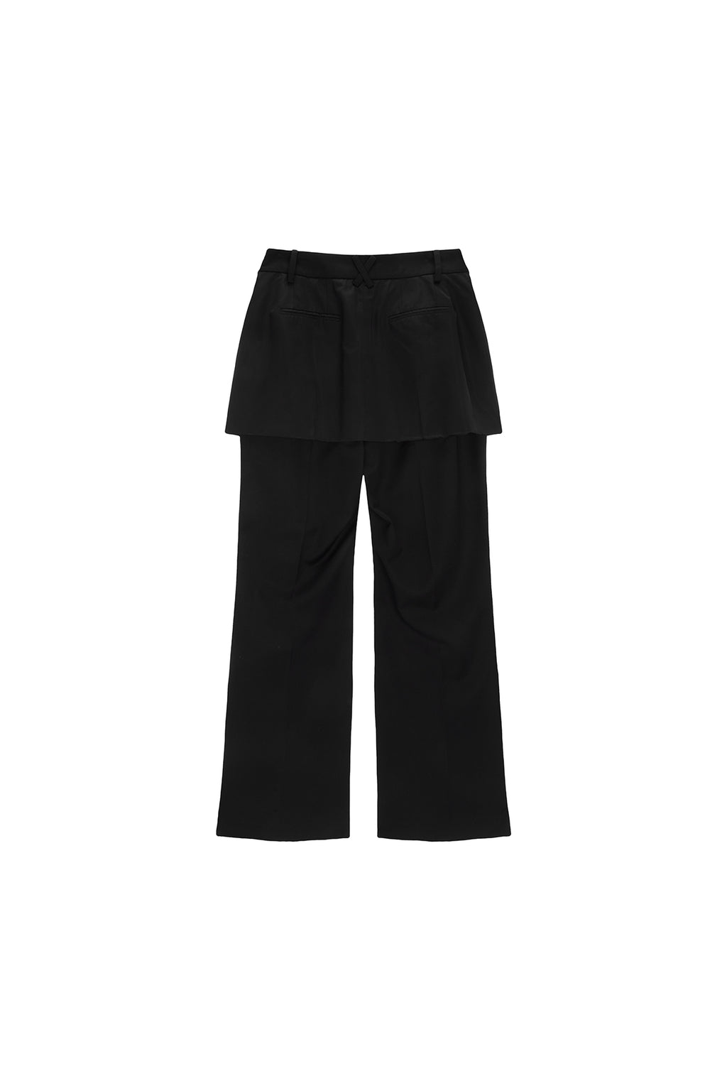 Matin Kim - Slit Point Skirt Trouser (Black) product image 2 | TRAB K-Fashion Australia