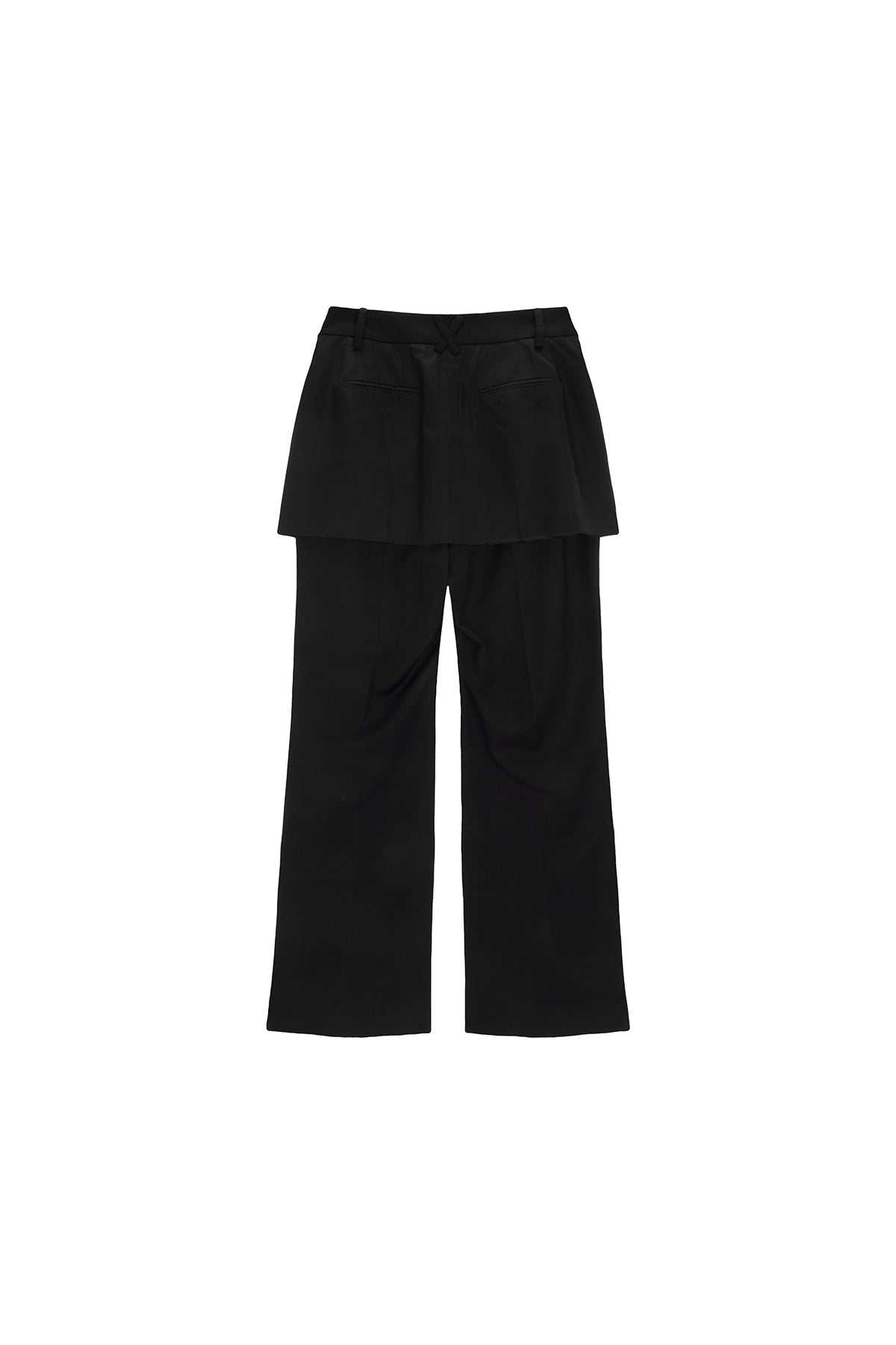 Matin Kim - Slit Point Skirt Trouser (Black) product image 2 | TRAB K-Fashion Australia