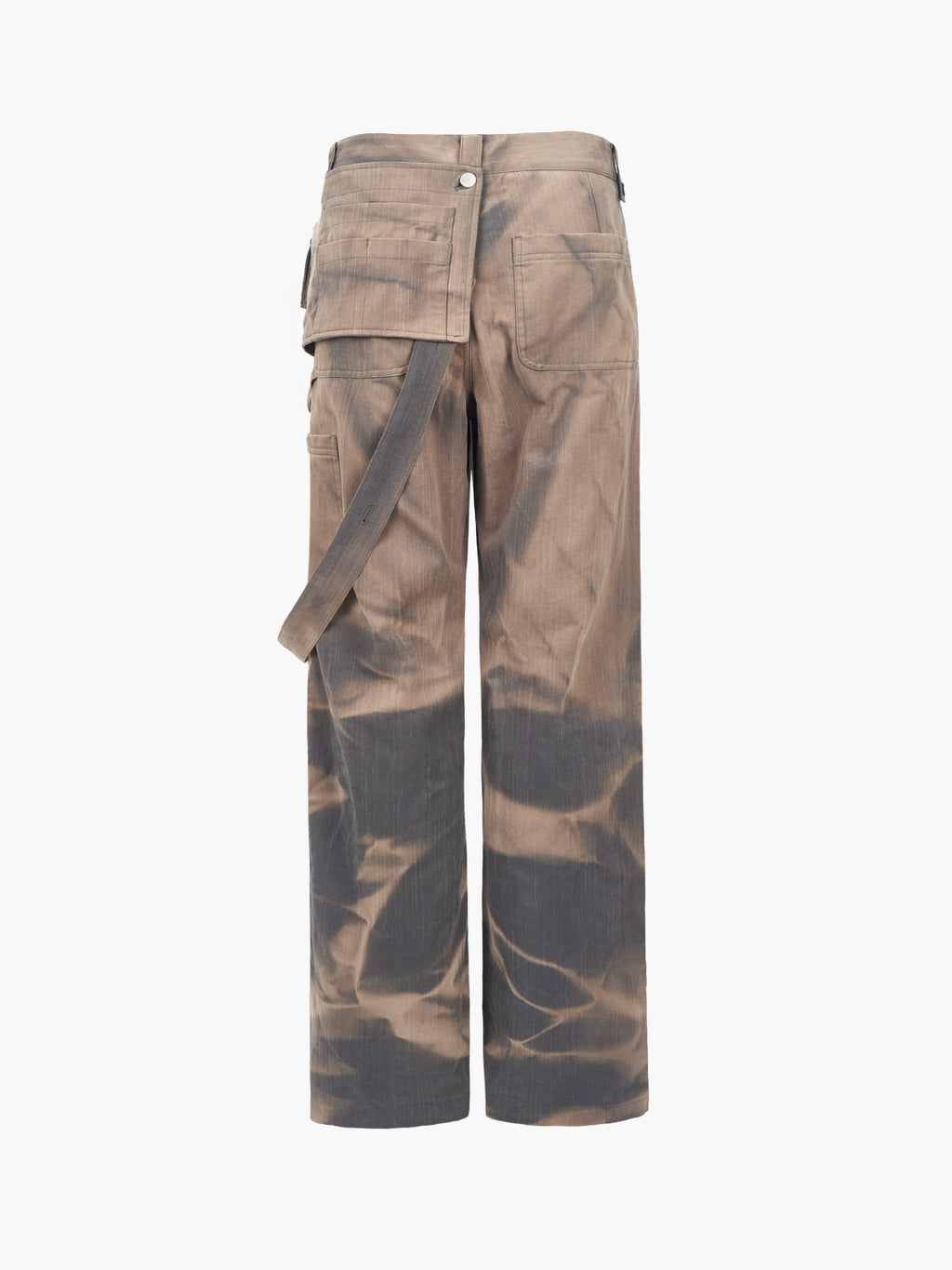 Jiyong Kim - Sun-Bleached Double Knee Trousers (Grey) product image 10 | TRAB K-Fashion Australia