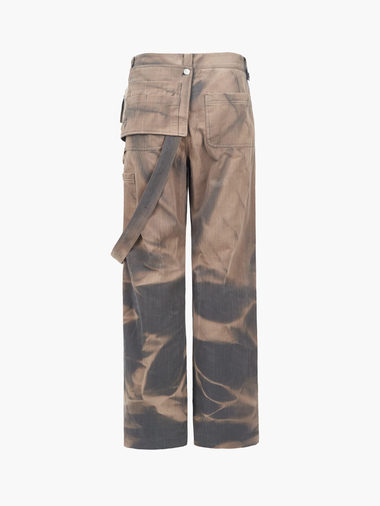 Jiyong Kim - Sun-Bleached Double Knee Trousers (Grey) product image 10 | TRAB K-Fashion Australia