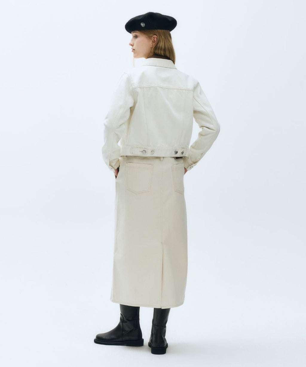 Marithe & Francois Girbaud - Denim Trucker Jacket (Ecru) product image 4 | TRAB K-Fashion Australia