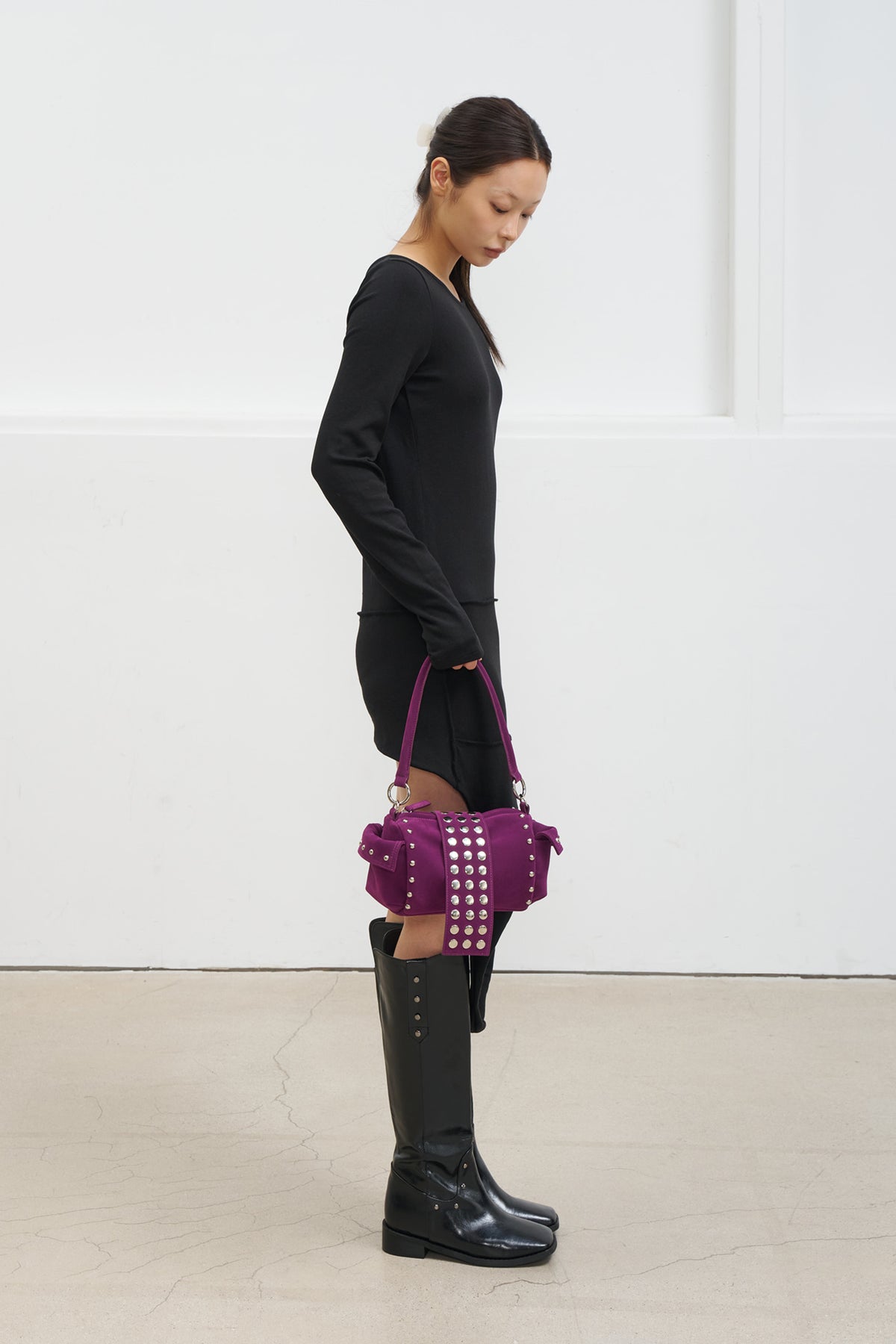 Deinet - Layered Halter Neck Long Sleeve (Black) product image 8 | TRAB K-Fashion Australia