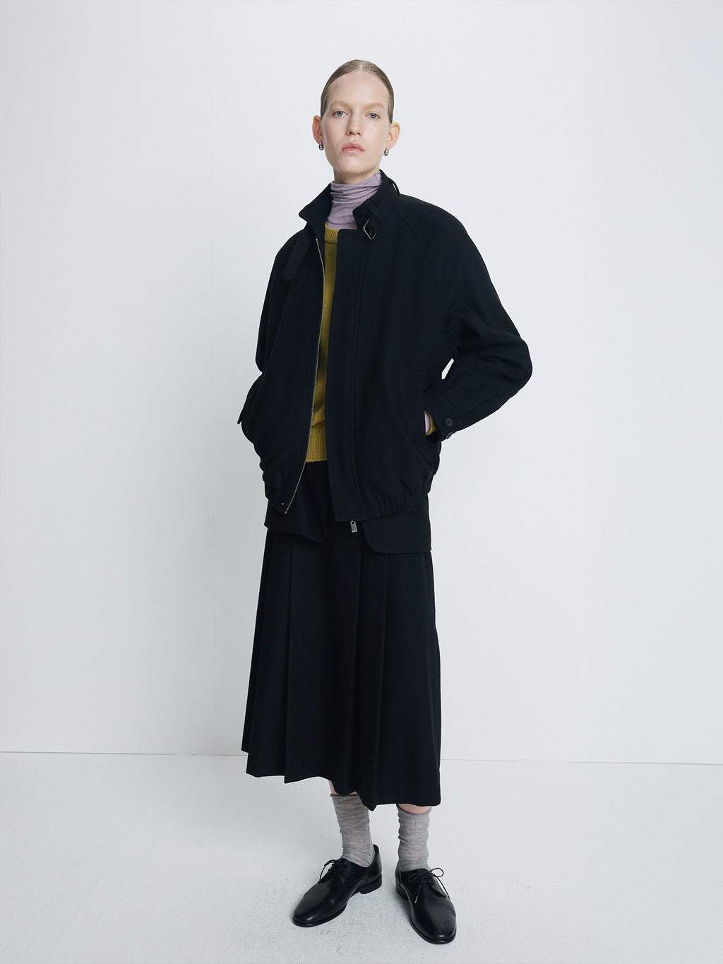 Tonywack - Wool Double-Layered Skirt (Black) product image 6 | TRAB K-Fashion Australia