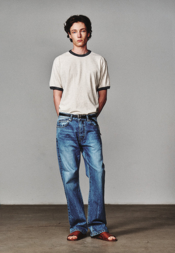 Art if acts - Ringer Tee (Oat/Navy) product image 5 | TRAB K-Fashion Australia