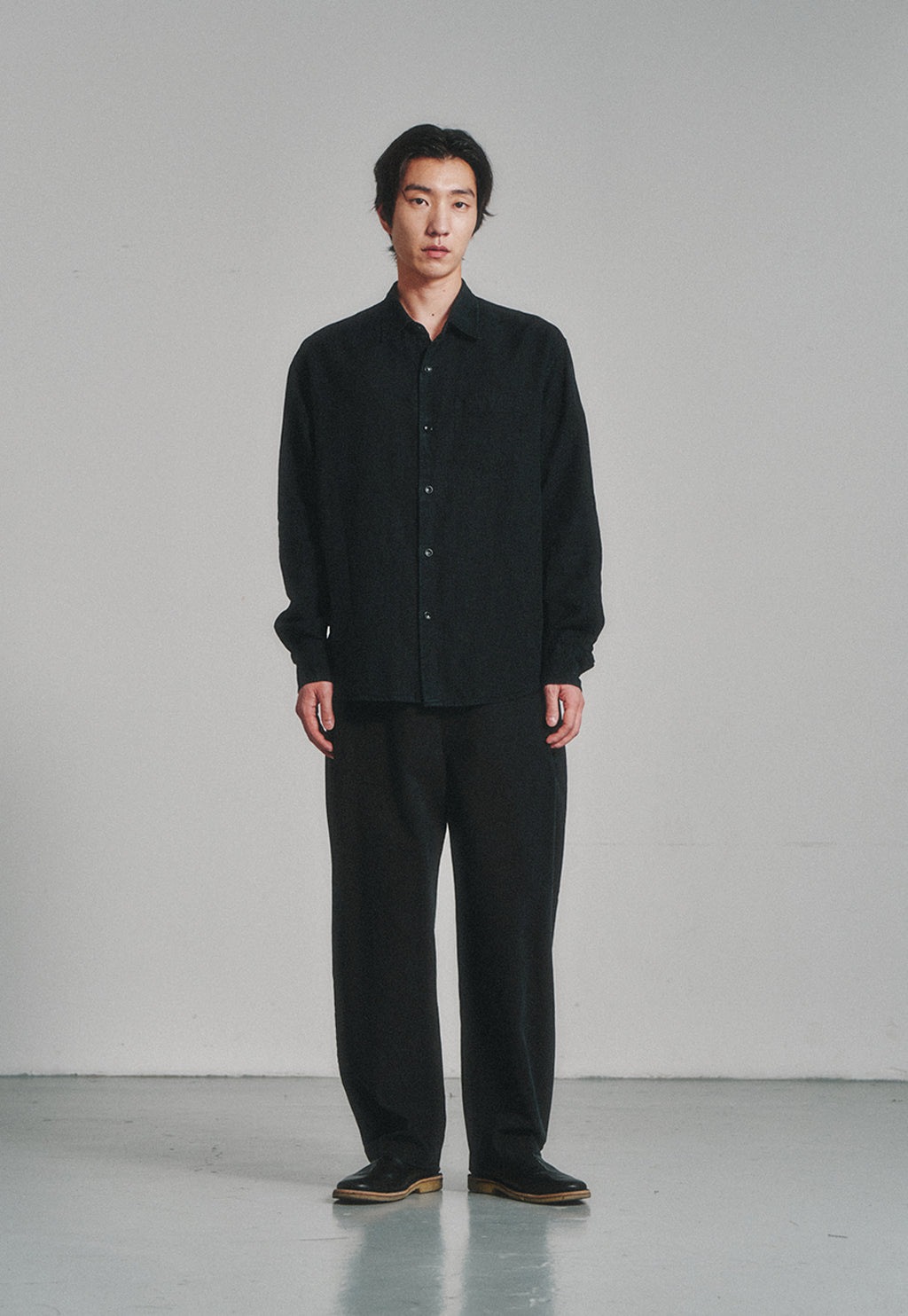 Art if acts - Washed Linen Shirt (Black) product image 2 | TRAB K-Fashion Australia