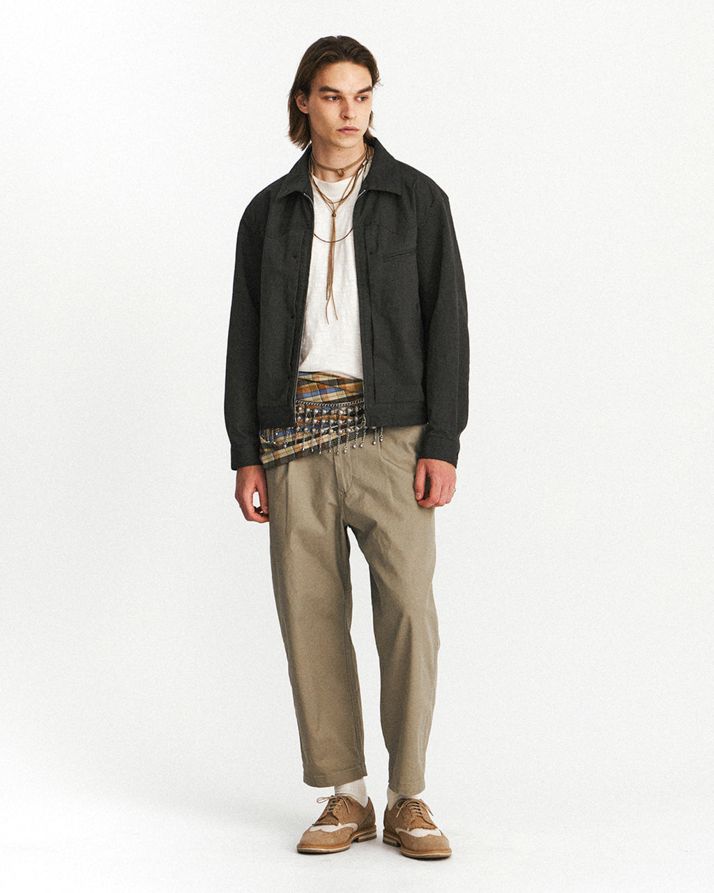 Eastlogue - Single Belted Comfy Pants (Sand) product image 1 | TRAB K-Fashion Australia