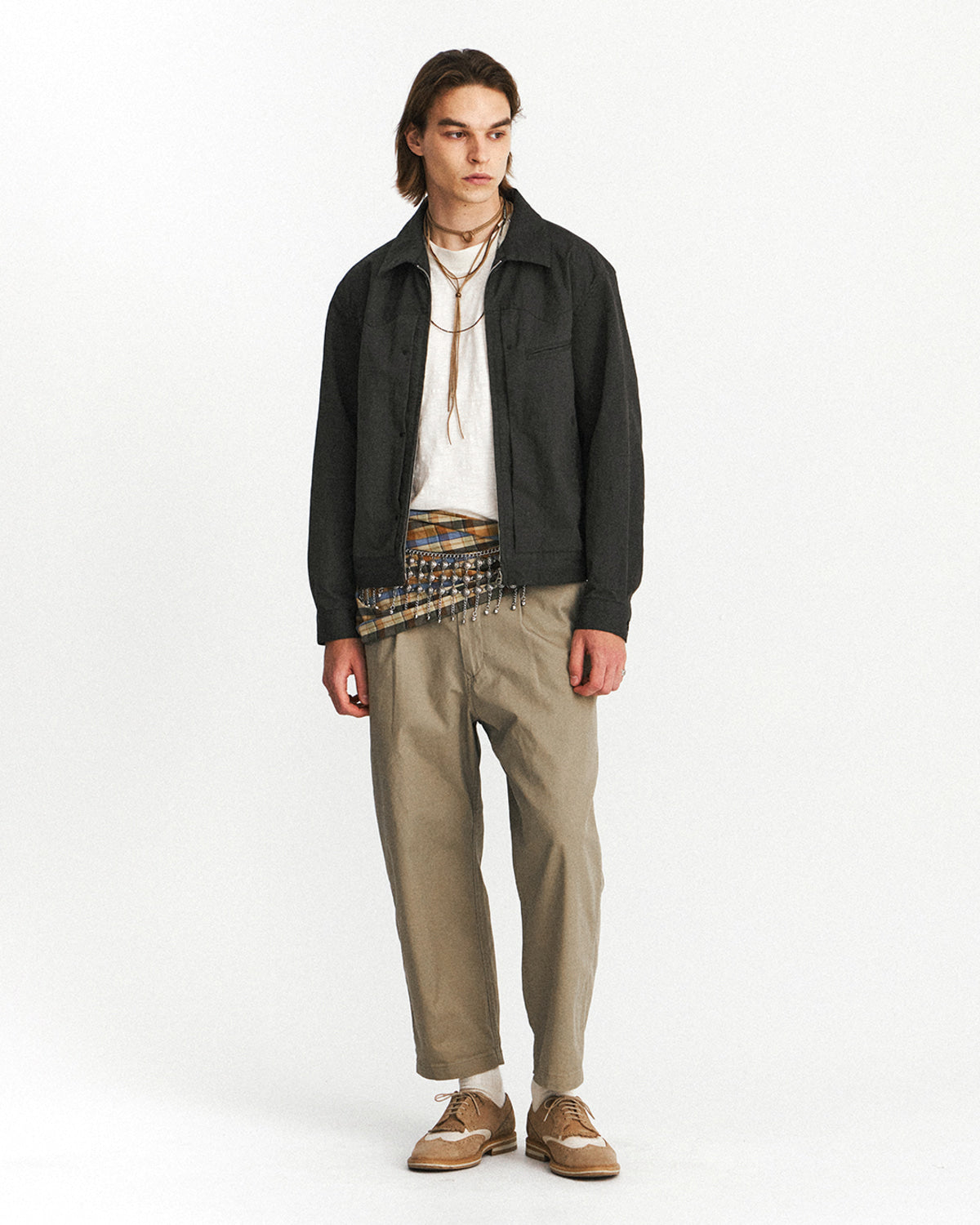 Eastlogue - Single Belted Comfy Pants (Sand) product image 1 | TRAB K-Fashion Australia