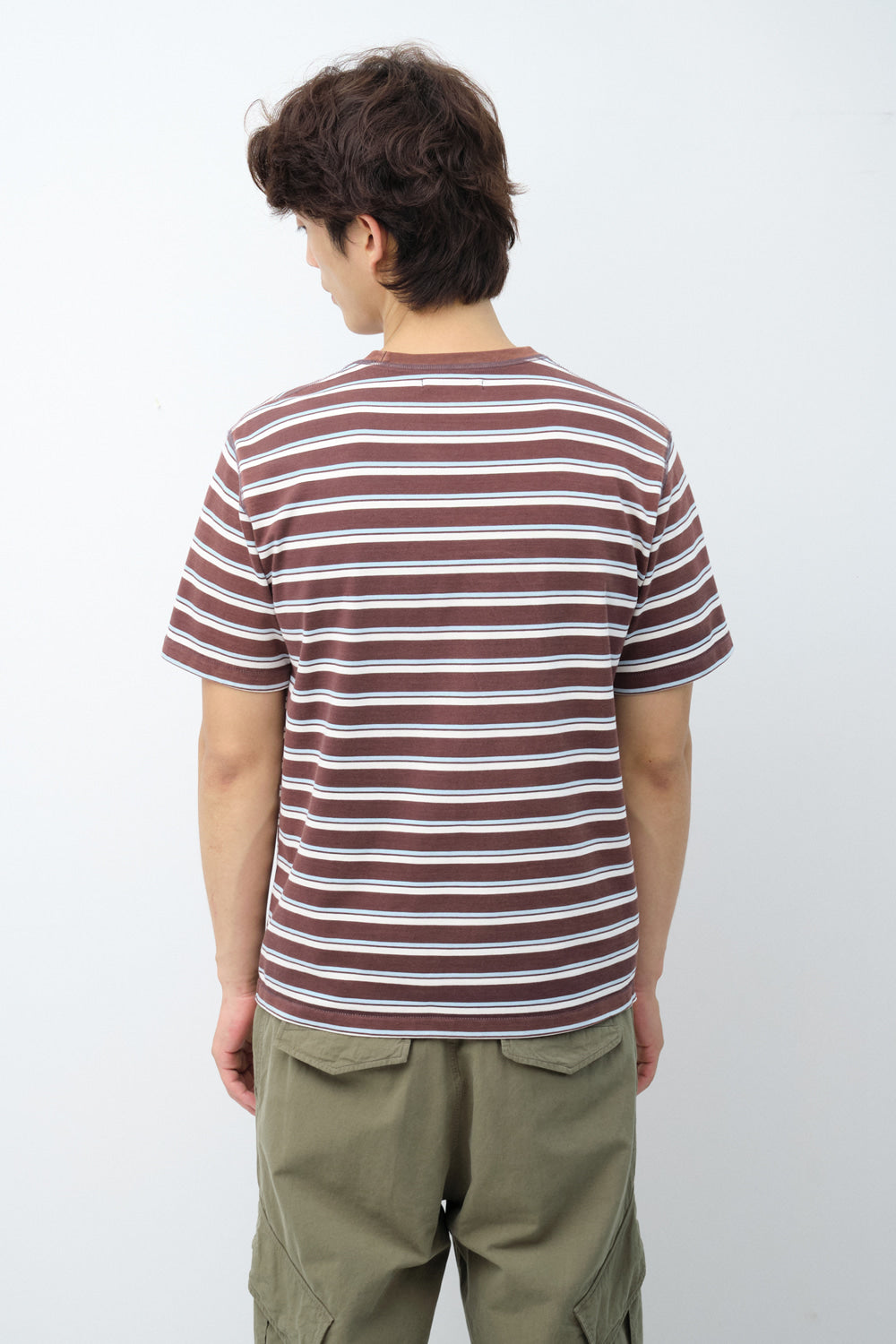 Hatchingroom - Bleached Stripe Tee (Brown) product image 8 | TRAB K-Fashion Australia