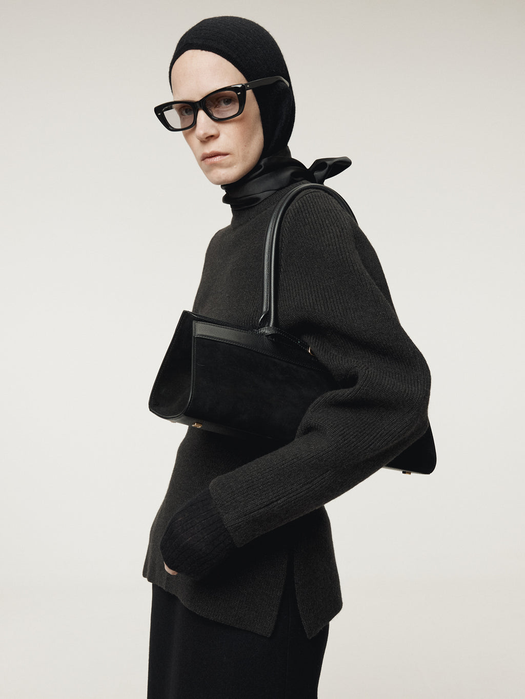 Recto - Volume Sleeve Structured Knit Top (Charcoal Grey) product image 8 | TRAB K-Fashion Australia