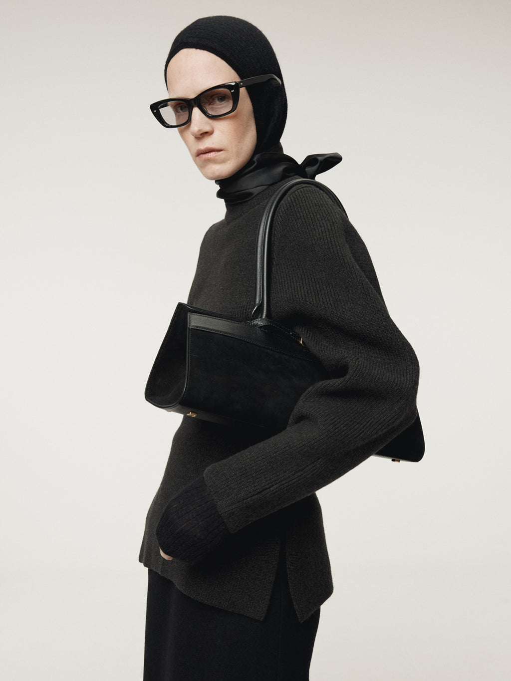 Recto - Volume Sleeve Structured Knit Top (Charcoal Grey) product image 8 | TRAB K-Fashion Australia