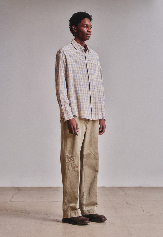 Art if acts - French Check Shirt (Cliff/Blue) product image 4 | TRAB K-Fashion Australia