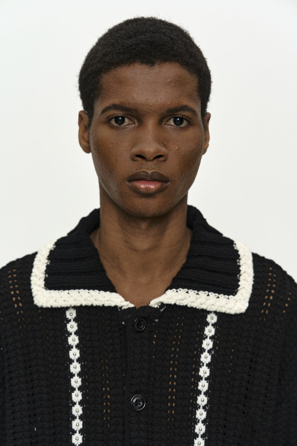 Andersson Bell - Unisex New Fantasia Collar Cardigan (Black) product image 7 | TRAB K-Fashion Australia