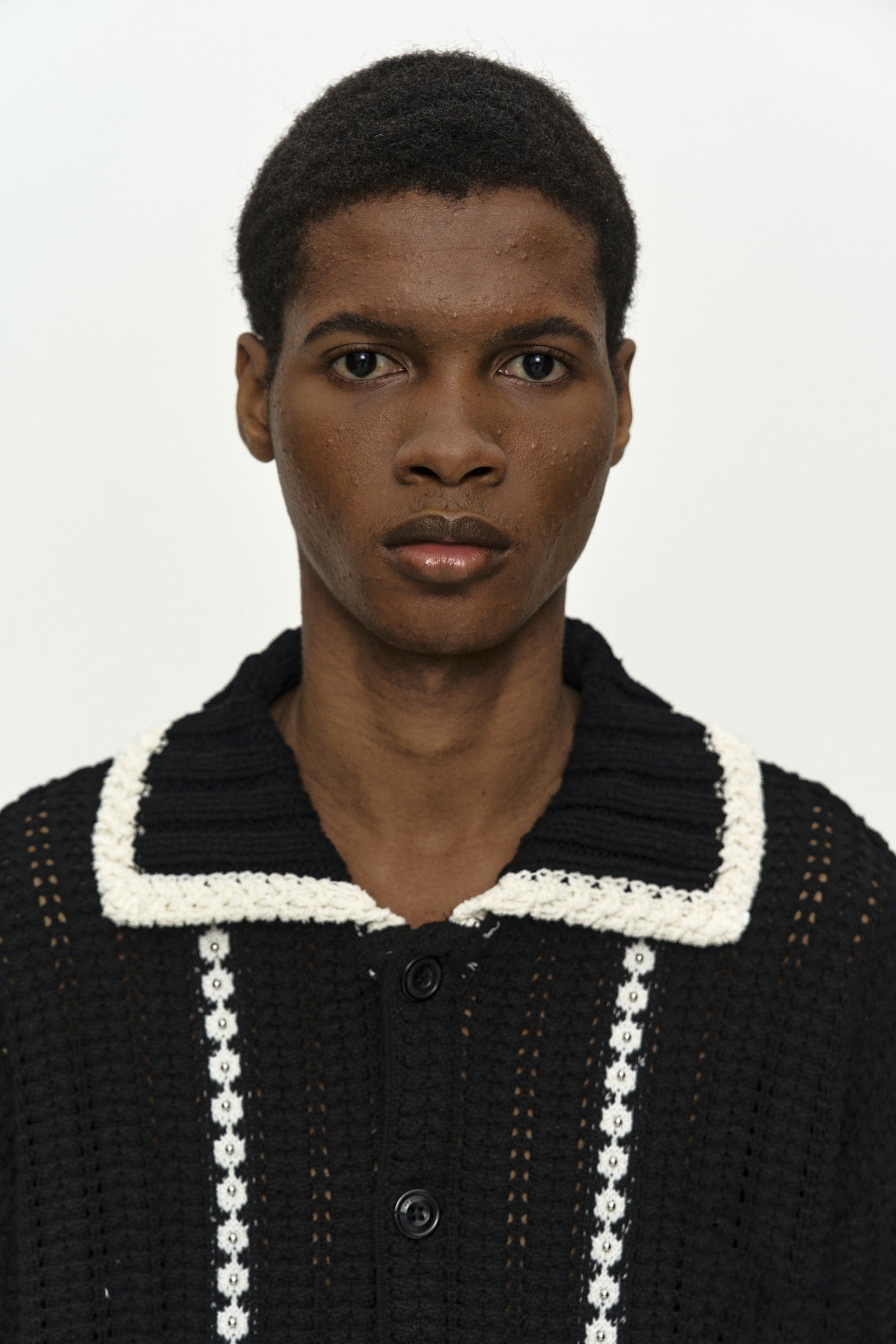 Andersson Bell - Unisex New Fantasia Collar Cardigan (Black) product image 7 | TRAB K-Fashion Australia