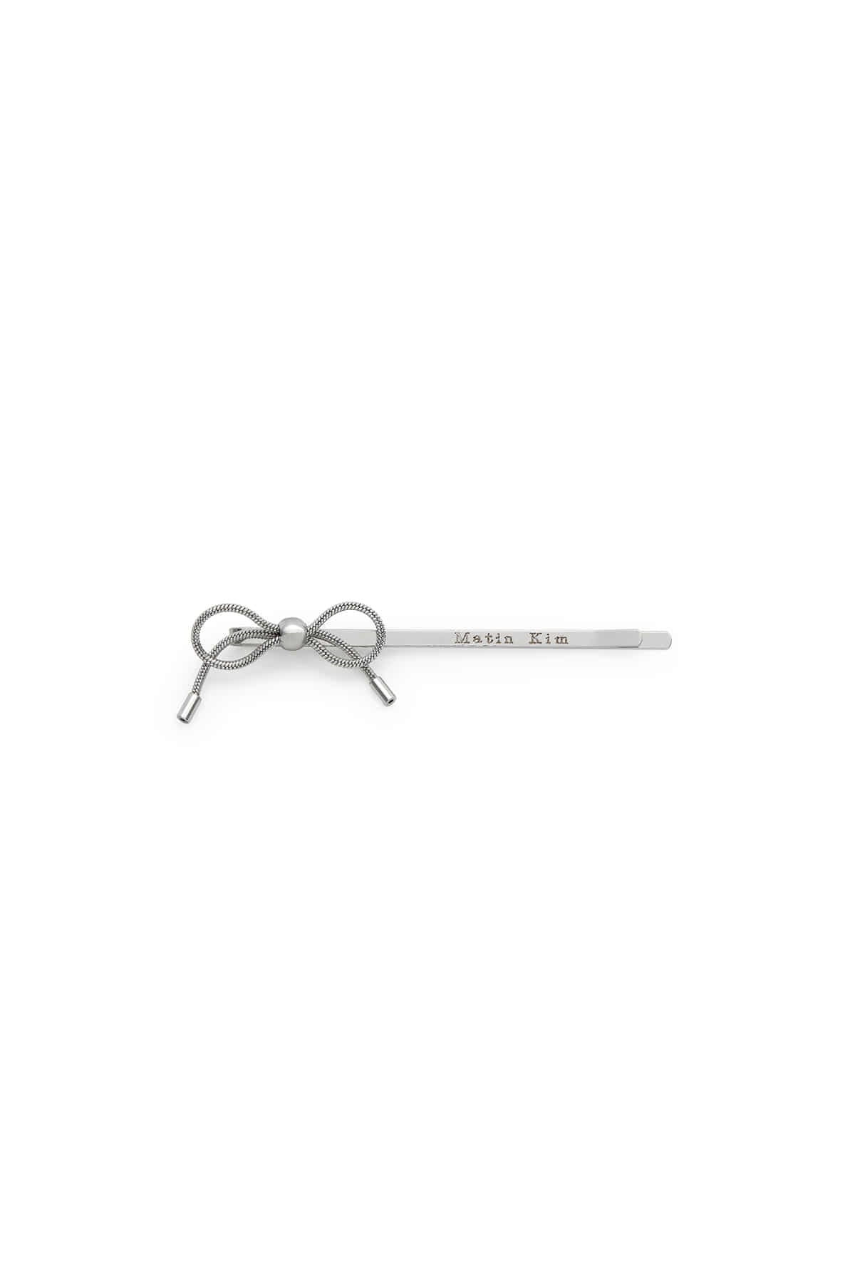 Matin Kim - Matin Ribbon Bobby Pin Set (Silver) product image 1 | TRAB K-Fashion Australia