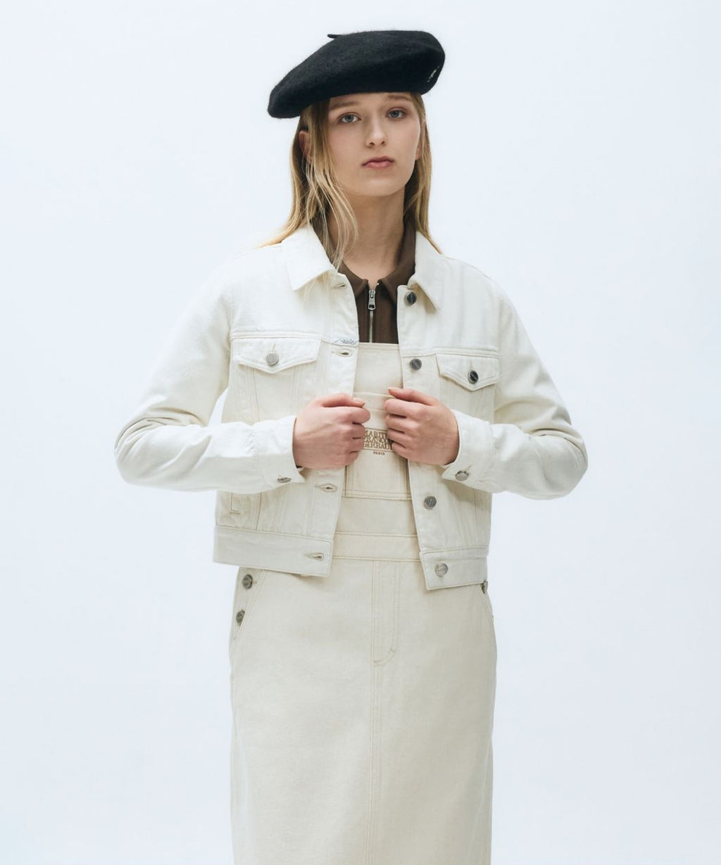 Marithe & Francois Girbaud - Denim Trucker Jacket (Ecru) product image 1 | TRAB K-Fashion Australia