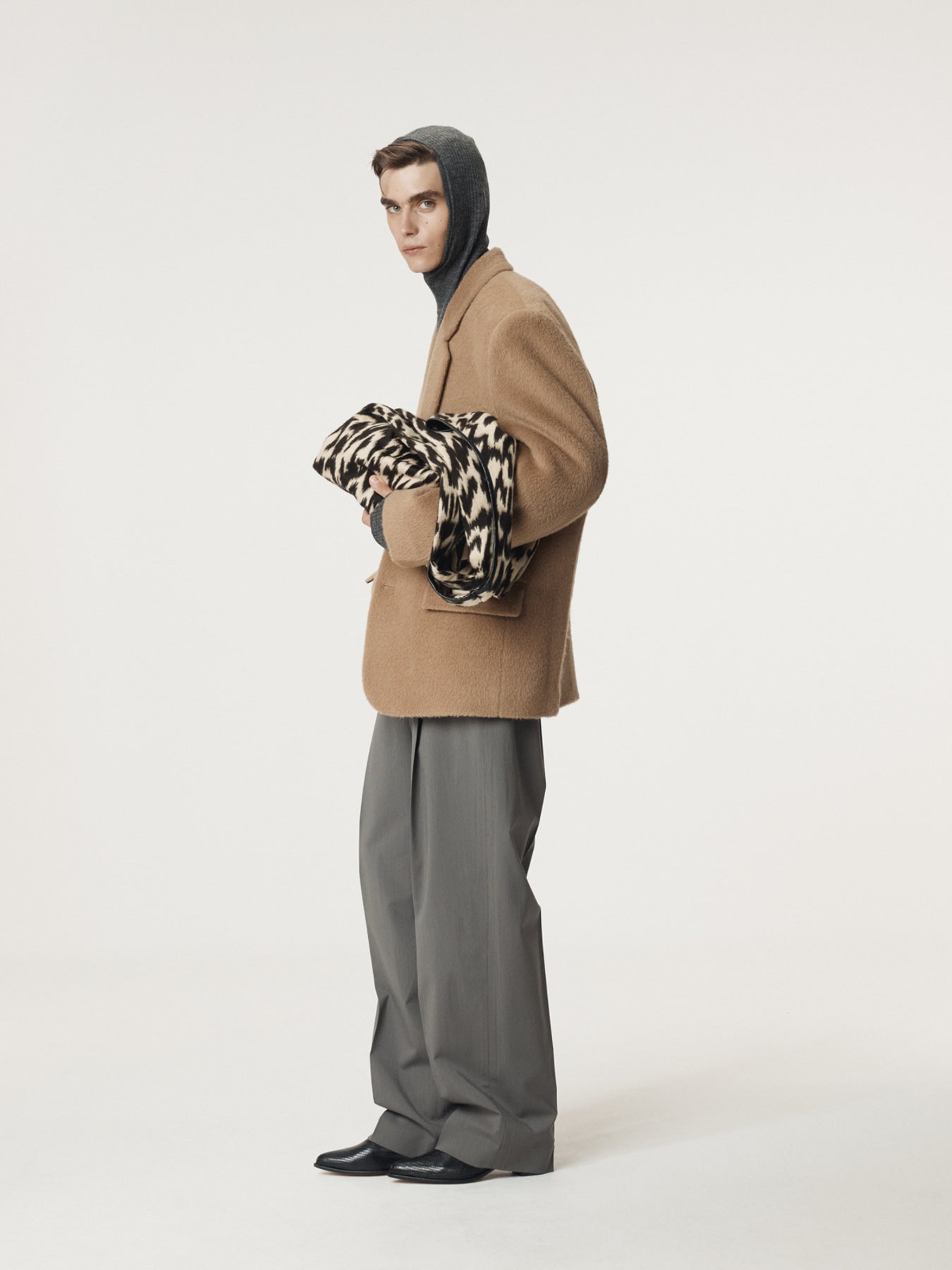 Recto - Oversized Lama Wool Padded Jacket (Ochre) product image 9 | TRAB K-Fashion Australia