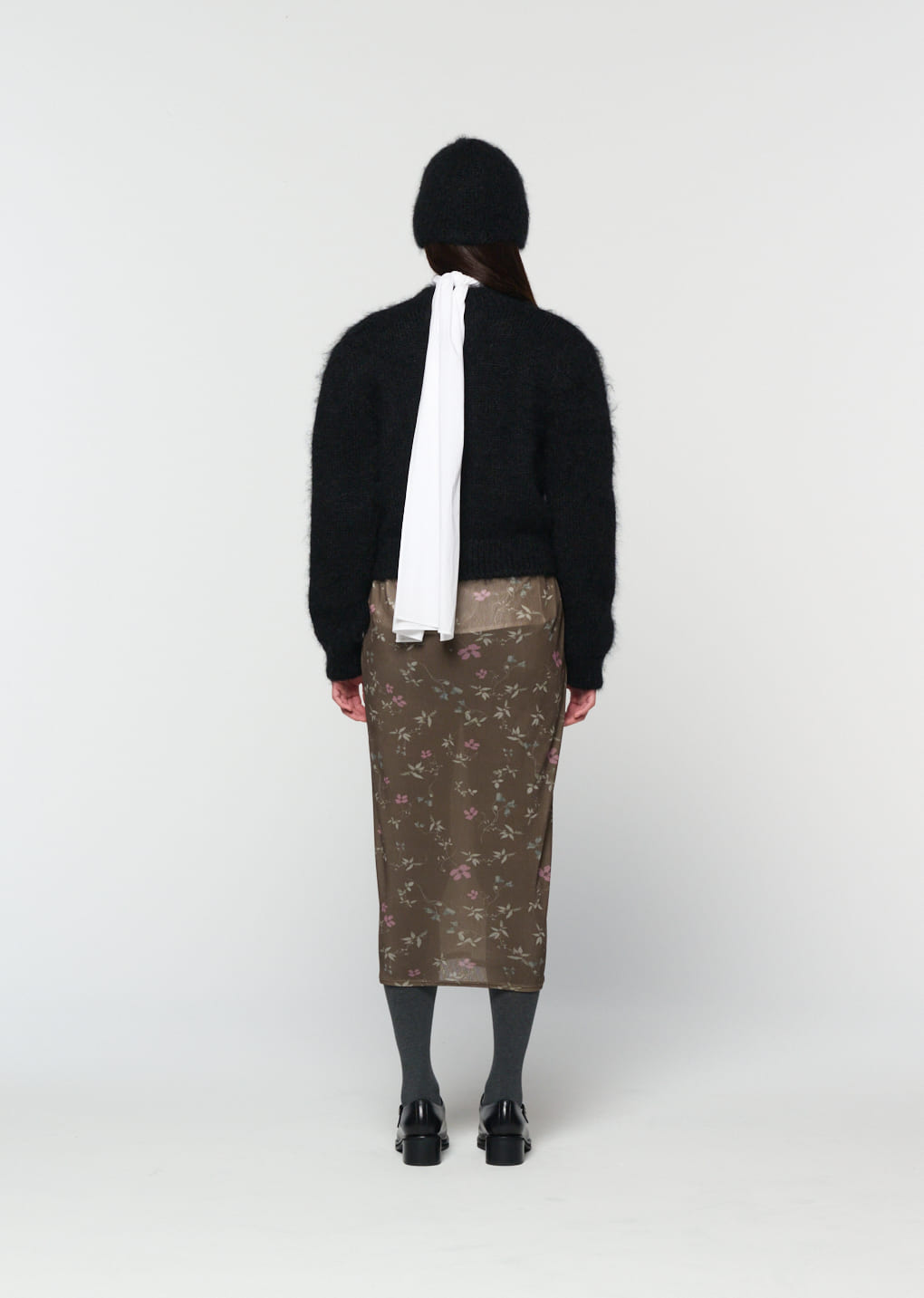 Amomento - mohair bulky cardigan (Black) product image 4 | TRAB K-Fashion Australia