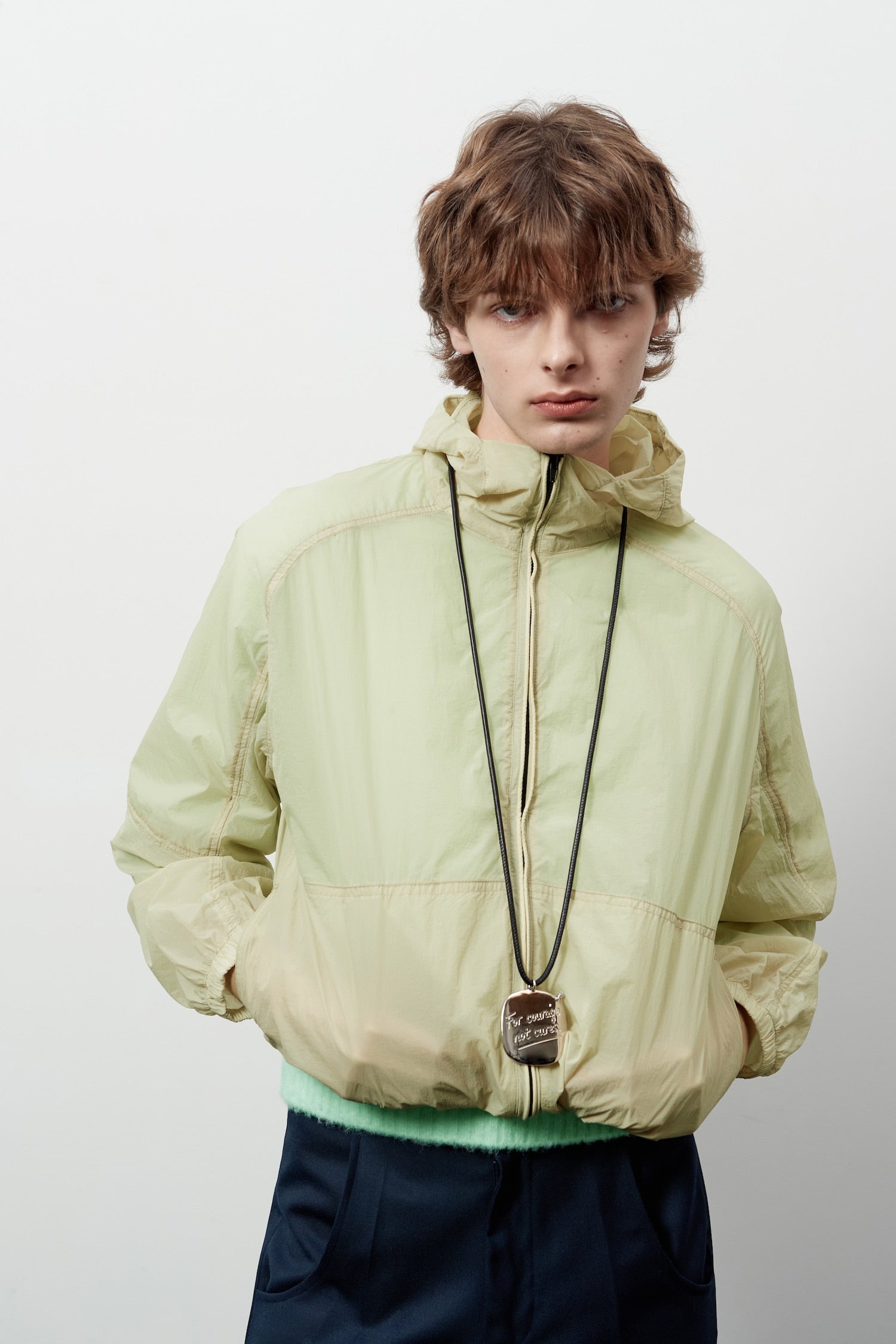 Stu - Round Cut Windbreaker (Beige) product image 11 | TRAB K-Fashion Australia