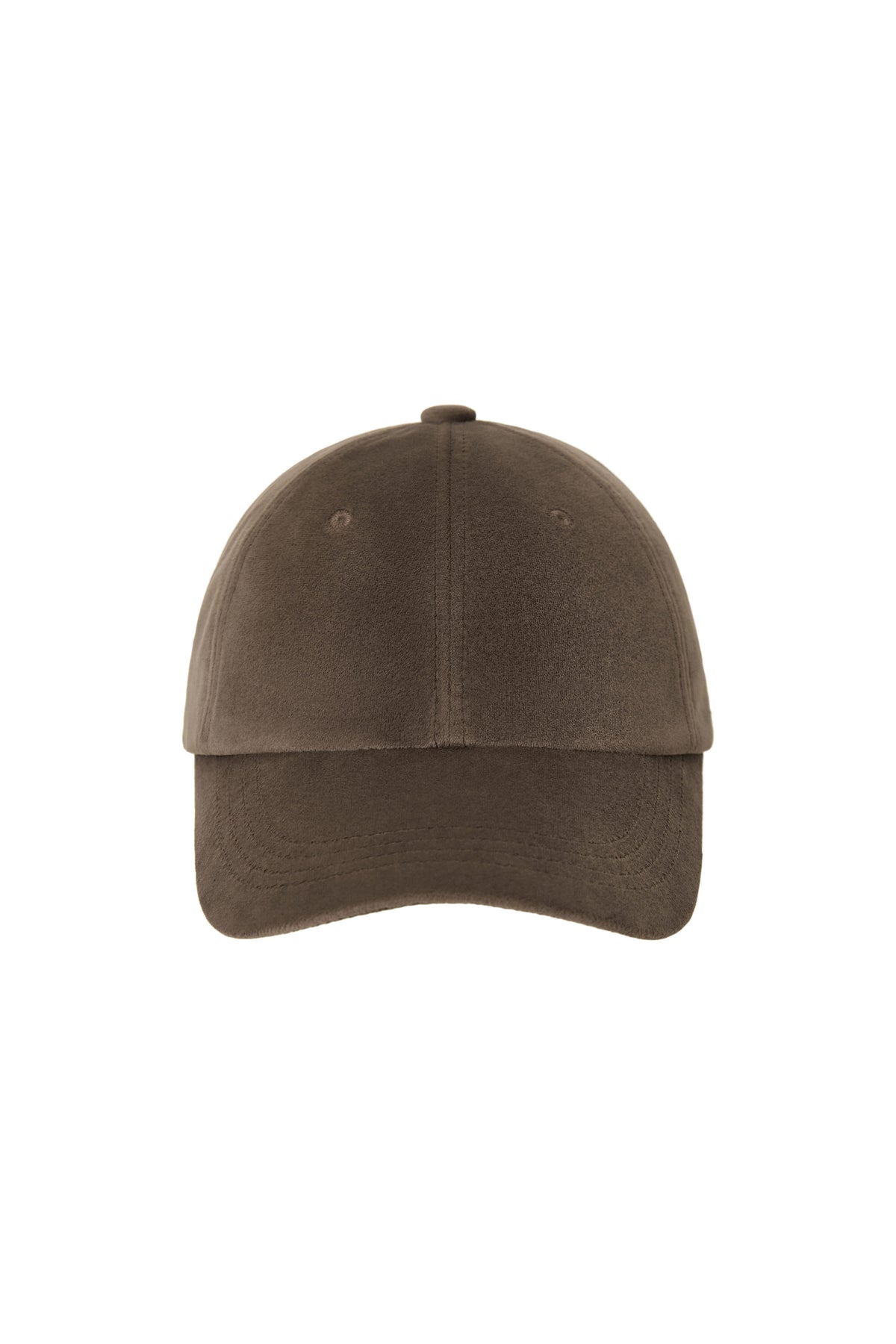 Emis - Emis Tag Velvet Ball Cap (Brown) product image 1 | TRAB K-Fashion Australia