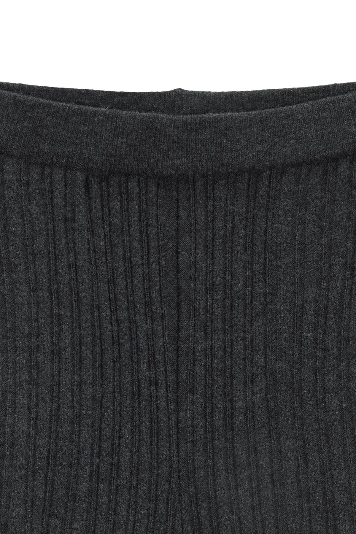 Matin Kim - Layered Knit Boots Cut Pants (Charcoal) product image 3 | TRAB K-Fashion Australia