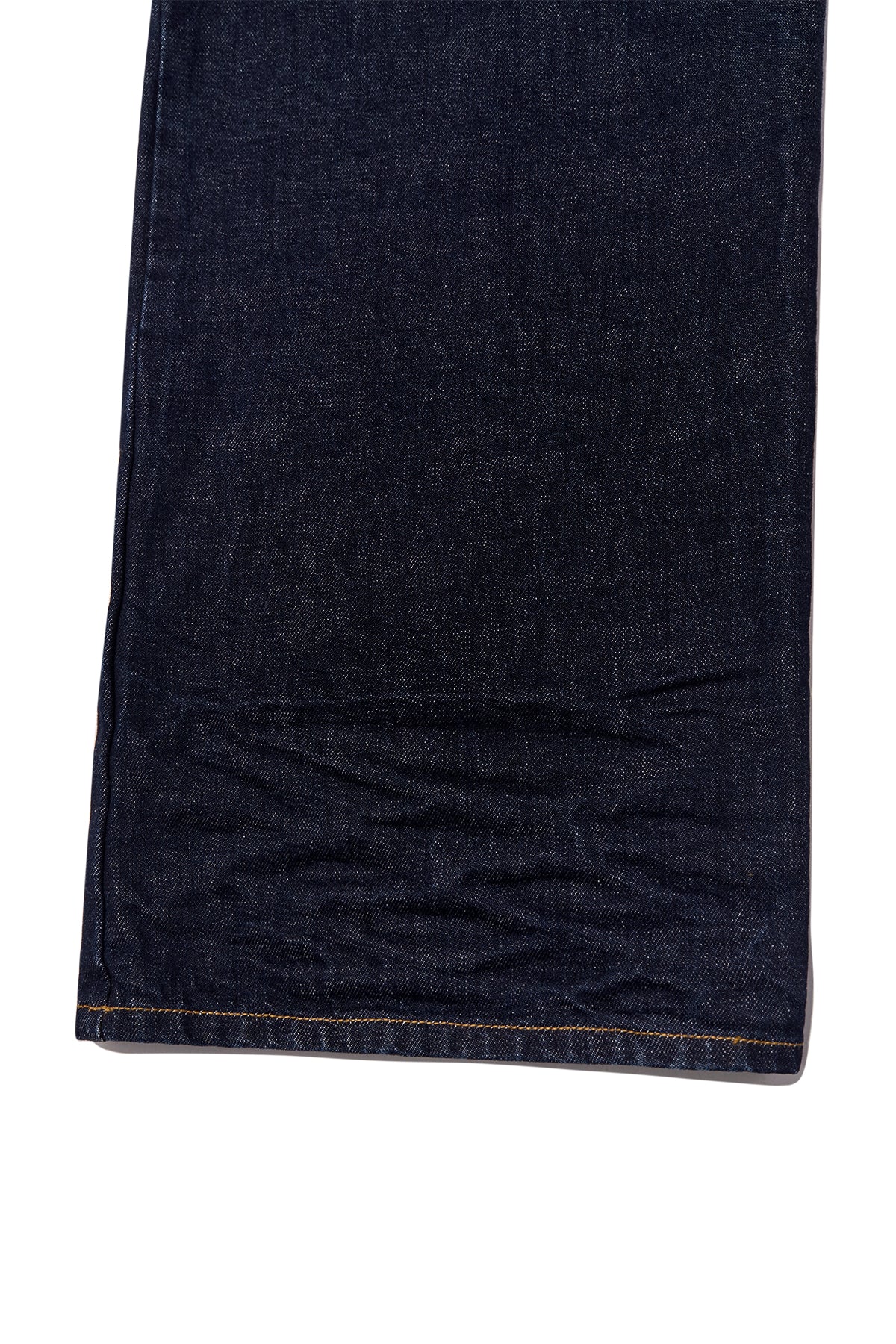 Matin Kim - Back Pintuck Waistless Denim Pants (Navy) product image 3 | TRAB K-Fashion Australia