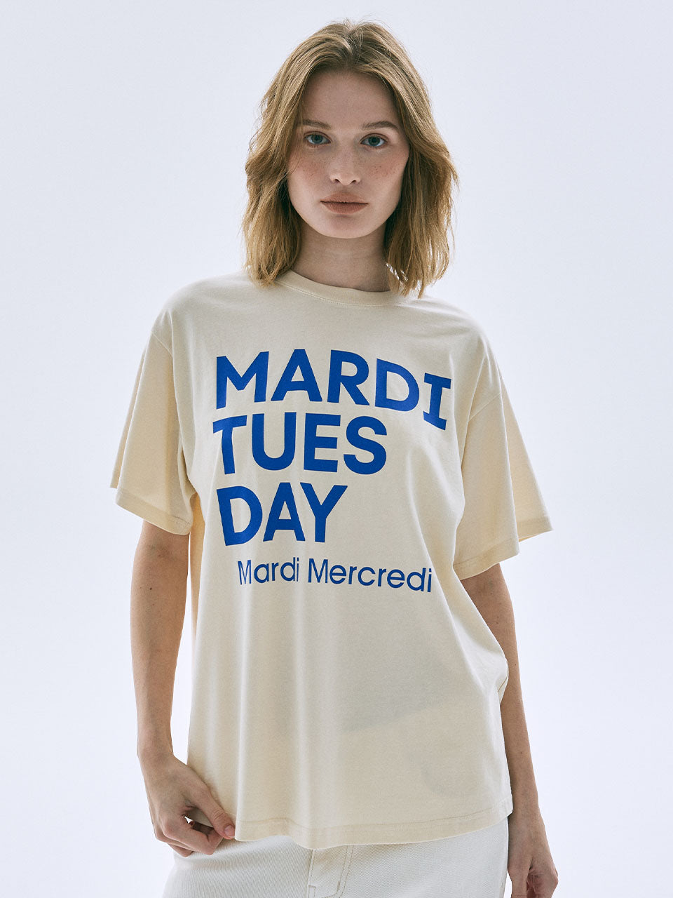 Mardi Mercredi - Tshirt Du Mardi (Butter Blue) product image 1 | TRAB K-Fashion Australia