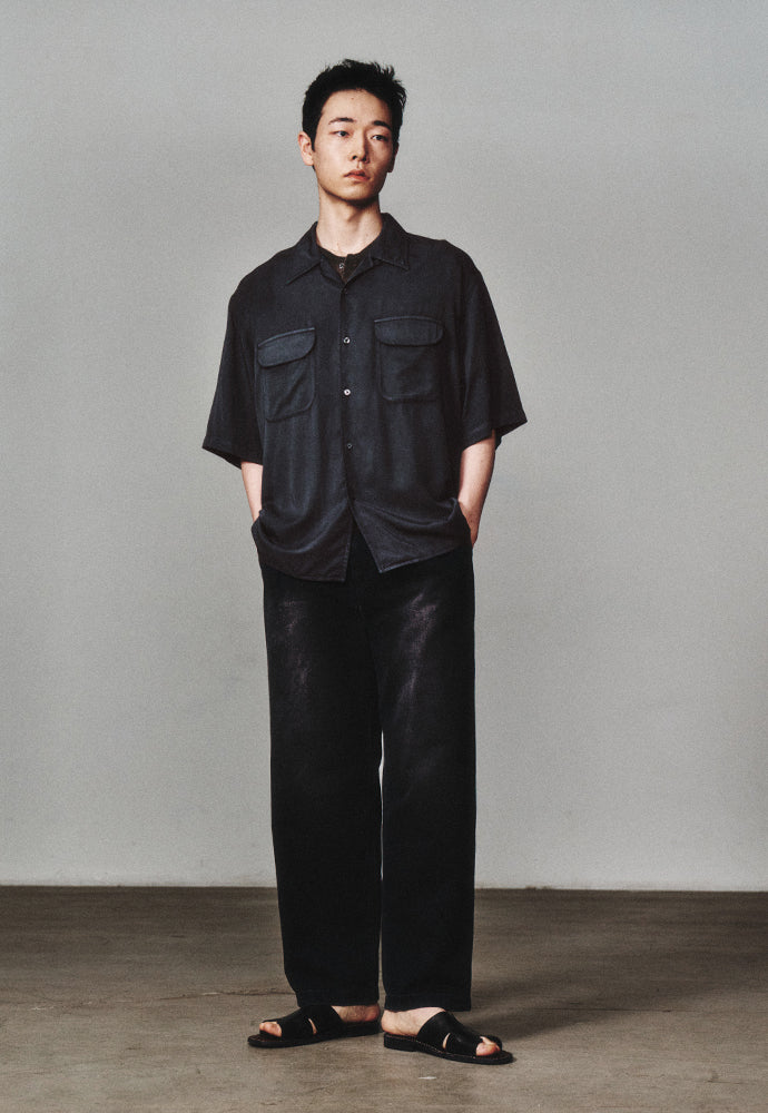 Art if acts - Tencel Two Pocket Half Shirt (Vintage Charcoal) product image 6 | TRAB K-Fashion Australia