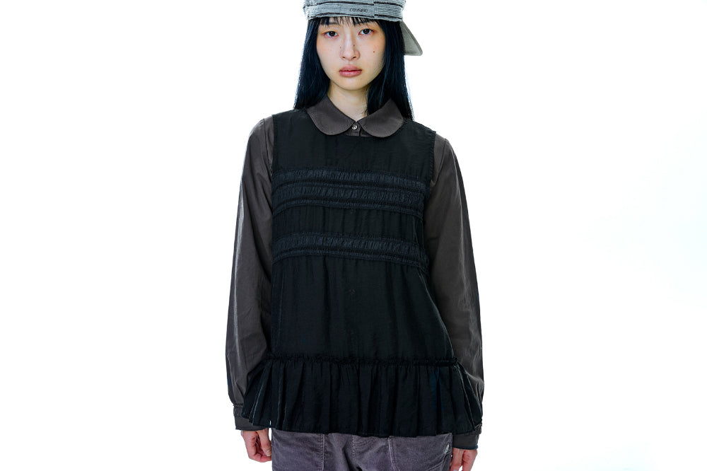 Coyseio - Sheer Layered Sleeveless (Black) product image 3 | TRAB K-Fashion Australia