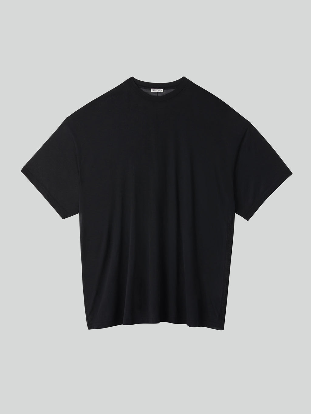 Recto - Oversized Sheer T-Shirt (Black) product image 4 | TRAB K-Fashion Australia