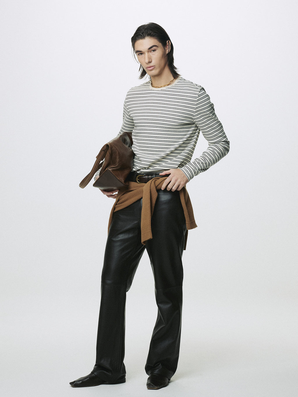 Tonywack - Striped Long Sleeve Top (Cream/Black) product image 9 | TRAB K-Fashion Australia