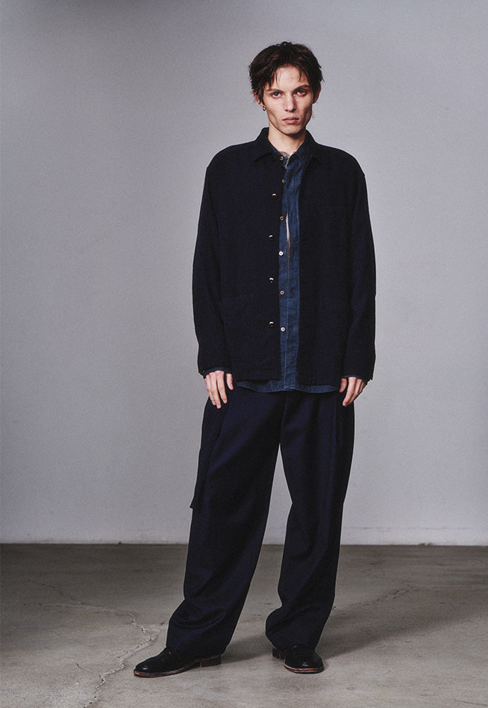 Art if acts - SILK NEP Work Jacket_Japanese Fabric (Deep Navy) product image 2 | TRAB K-Fashion Australia