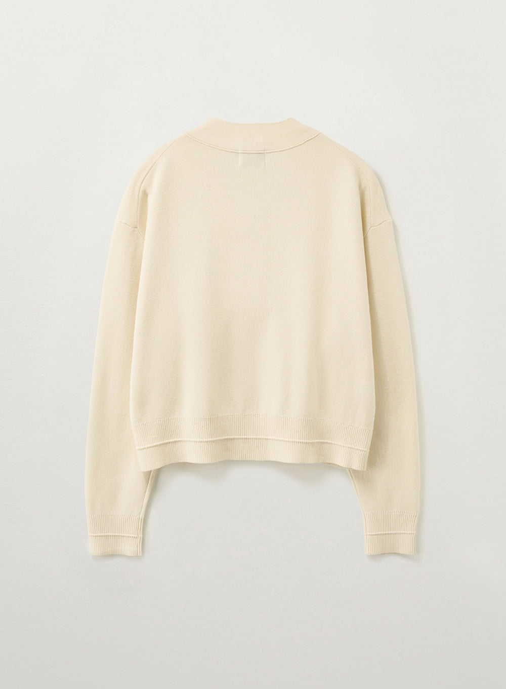 Satur - (W) Essential Faro Crop Cardigan (Cream) product image 2 | TRAB K-Fashion Australia