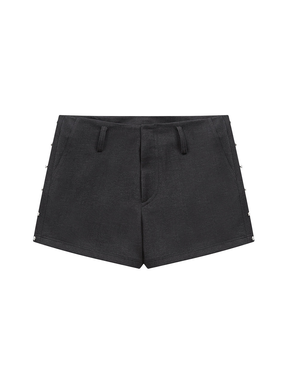 Margarin Fingers - Mixed Rivet Shorts (Black) product image 2 | TRAB K-Fashion Australia