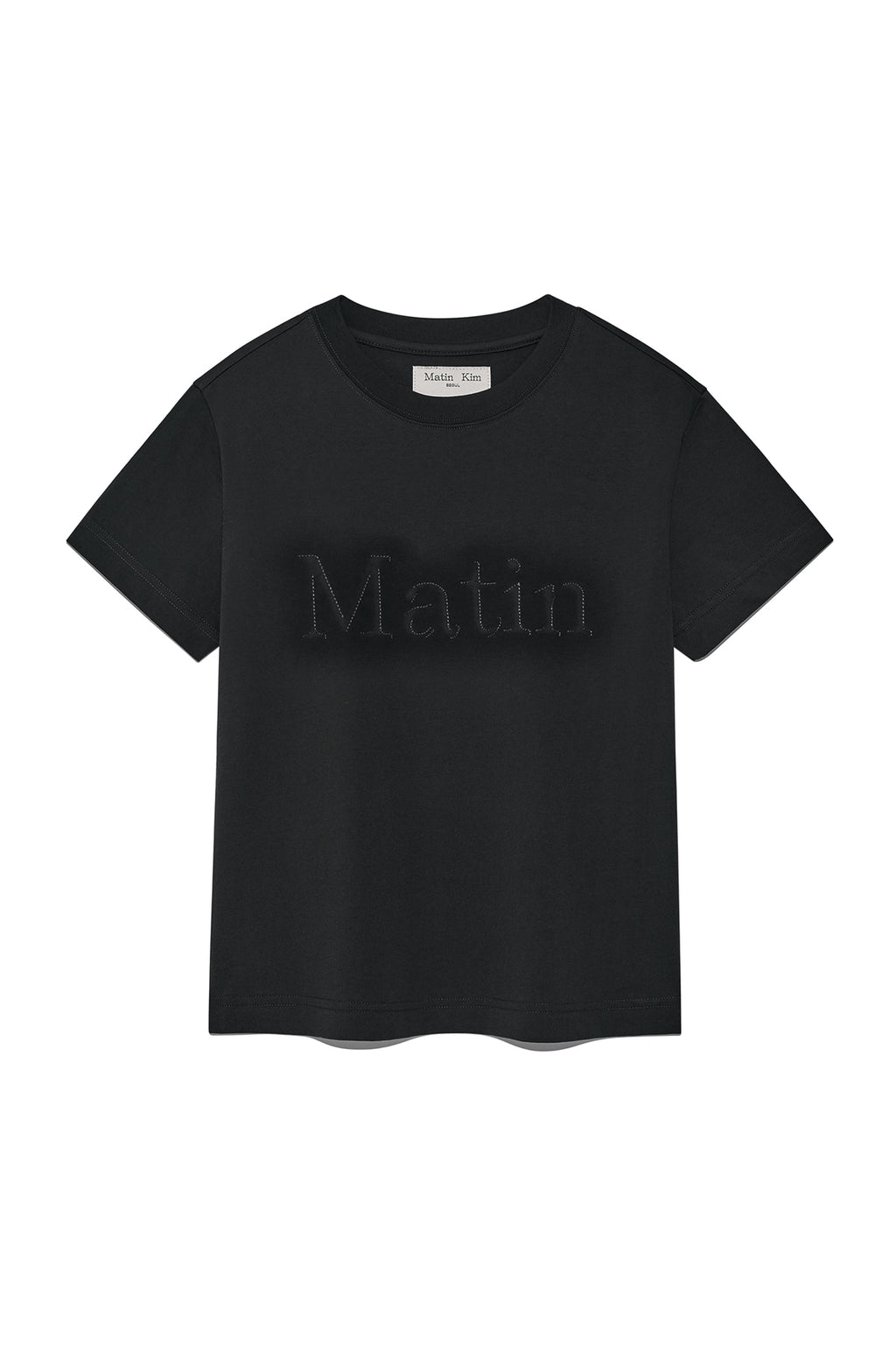 Matin Kim - Matin Shadow Typo Top (Charcoal) product image 1 | TRAB K-Fashion Australia