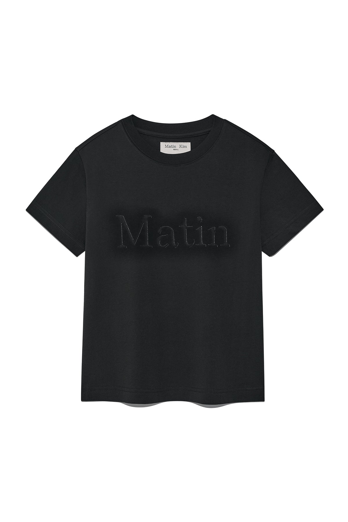 Matin Kim - Matin Shadow Typo Top (Charcoal) product image 1 | TRAB K-Fashion Australia