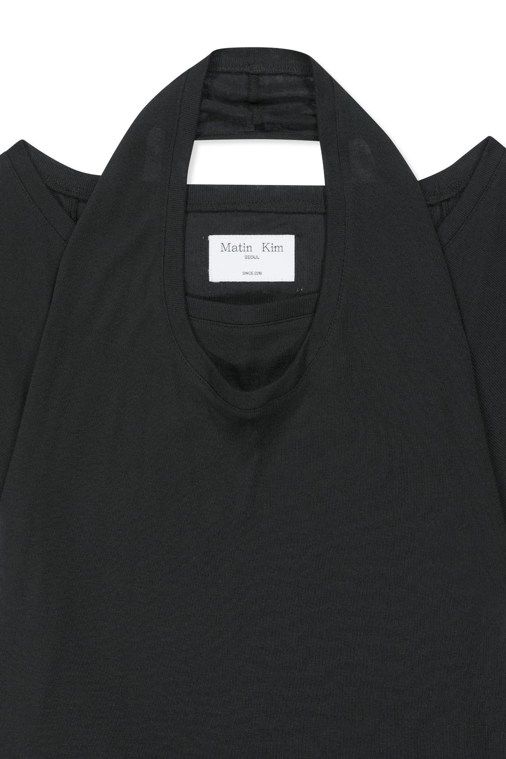 Matin Kim - Two Way Layered Jersey Dress (Black) product image 3 | TRAB K-Fashion Australia