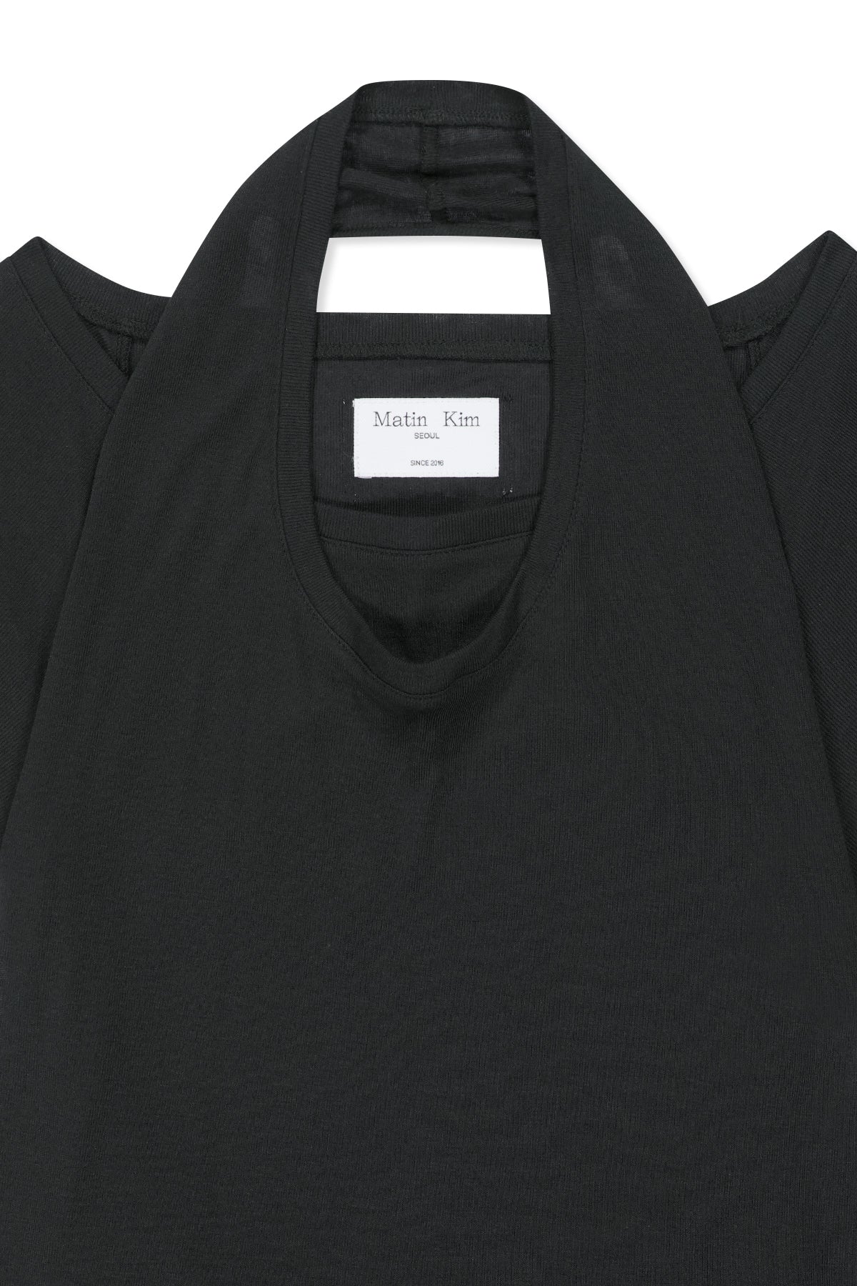 Matin Kim - Two Way Layered Jersey Dress (Black) product image 3 | TRAB K-Fashion Australia