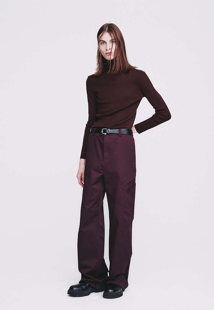 Tonywack - High Density Curved Multi-Pocket Pants (Dark Burgundy) product image 2 | TRAB K-Fashion Australia