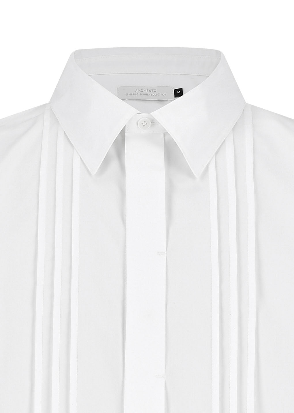 Amomento - Pleated Shirt (White) product image 9 | TRAB K-Fashion Australia