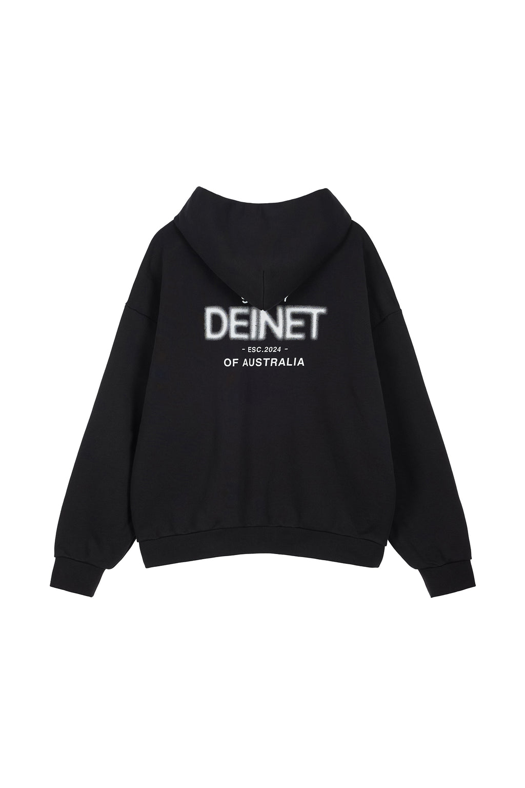 Deinet - Lost In Sydney Zip-Up Hoodie (Black) product image 2 | TRAB K-Fashion Australia