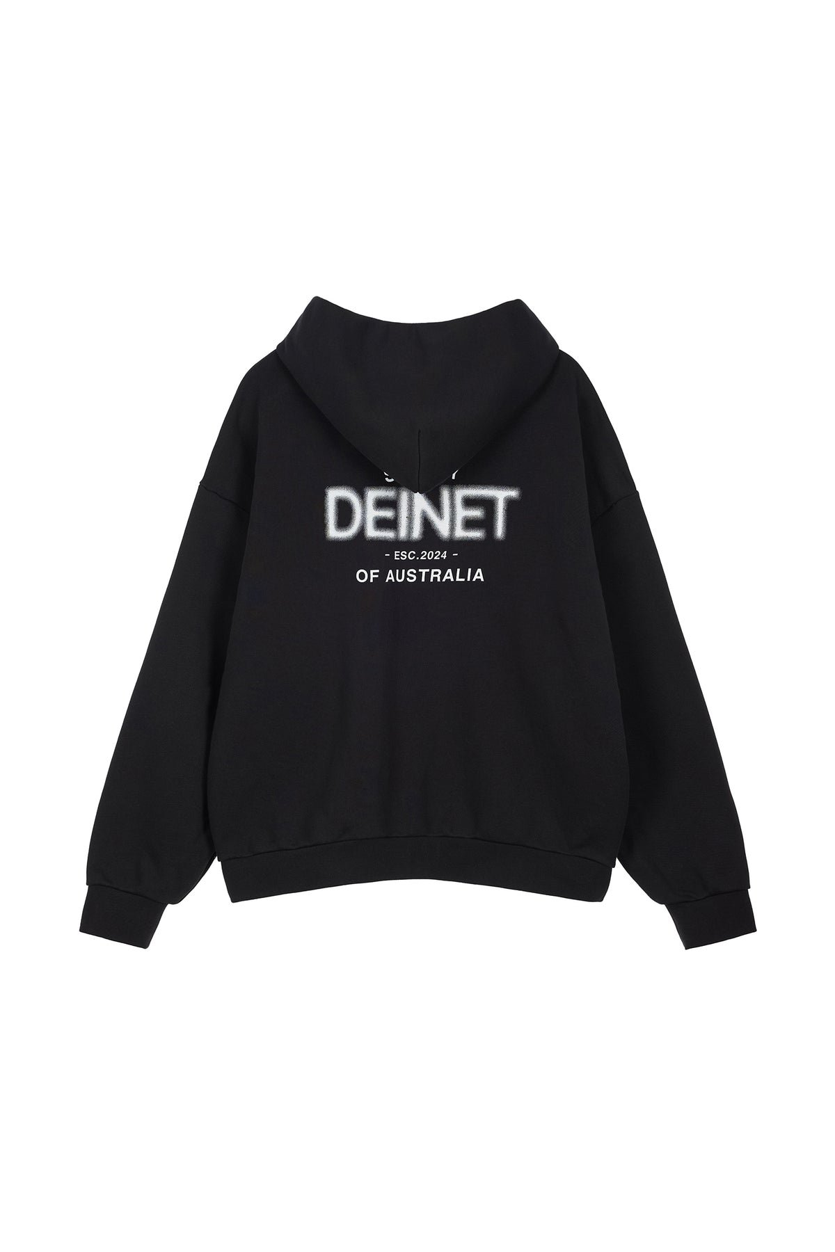 Deinet - Lost In Sydney Zip-Up Hoodie (Black) product image 2 | TRAB K-Fashion Australia