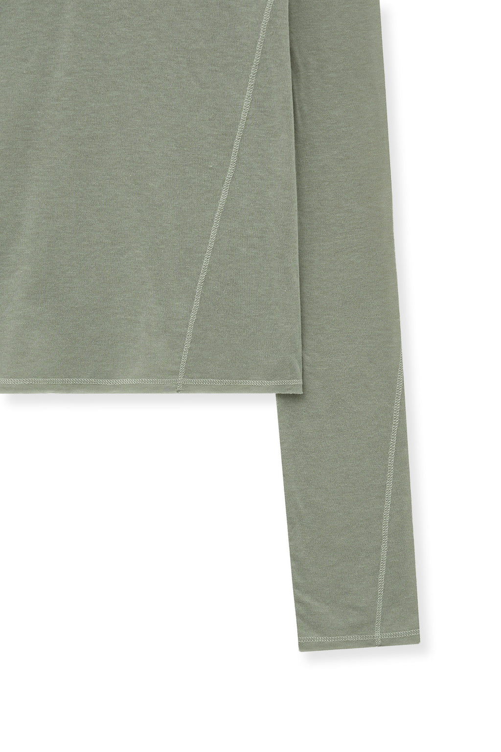 Matin Kim - Button Slit Half Neck Top (Beige) product image 5 | TRAB K-Fashion Australia