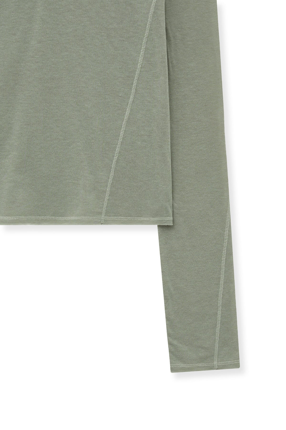 Matin Kim - Button Slit Half Neck Top (Beige) product image 5 | TRAB K-Fashion Australia